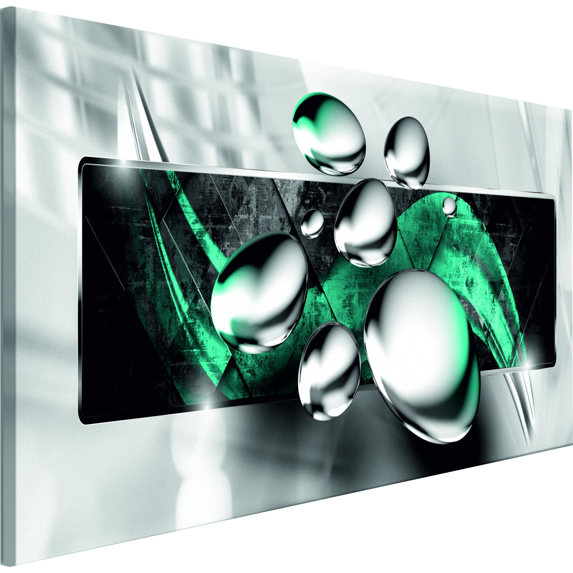 Tablou canvas - Stones stralucitoare turcoaz Ingust - 150 x 50 cm