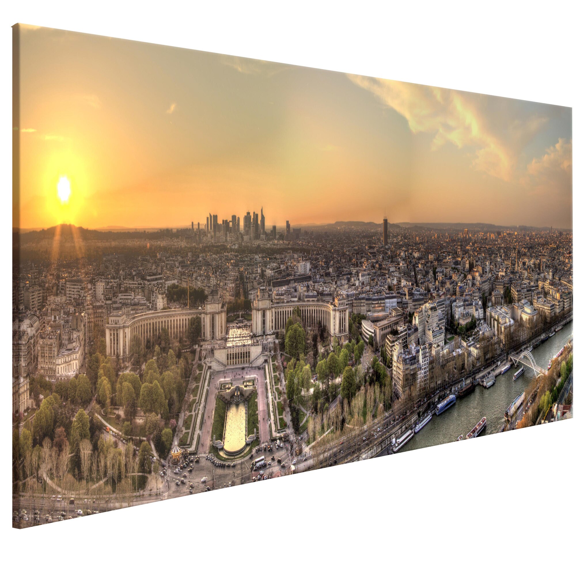 Tablou canvas - Vedere de la Turnul Eiffel Ingust - 135 x 45 cm