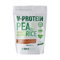 Pudra proteica vegetala, GoldNutrition, V Protein Alune de Padure, 240 g