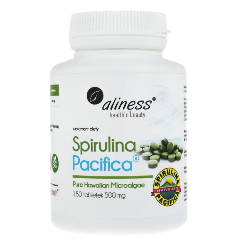 Aliness, Spirulina Hawaii Pacifica®, 500 мг, 180 капсули - eMAG.bg