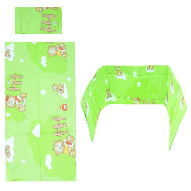 Set lenjerie de pat 3 piese 100 x 135 cm pentru bebelusi NN SLPSB-12, Multicolor