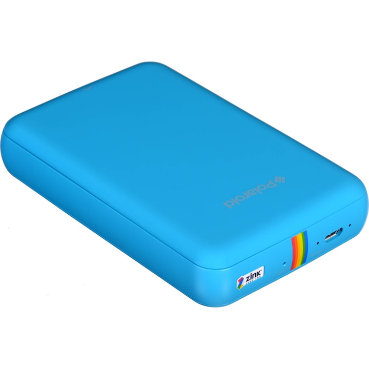 Polaroid ZIP Hordozható fotónyomtató, Bluetooth, NFC, Kék + 10 lap