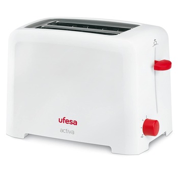 Prajitor de paine Ufesa TT7360, 900 W, 6 trepte de prajire, centrare automata a painii, Alb/Rosu Prajitor de paine Ufesa TT7360, 900 W, 6 trepte de prajire, centrare automata a painii, Alb/Rosu