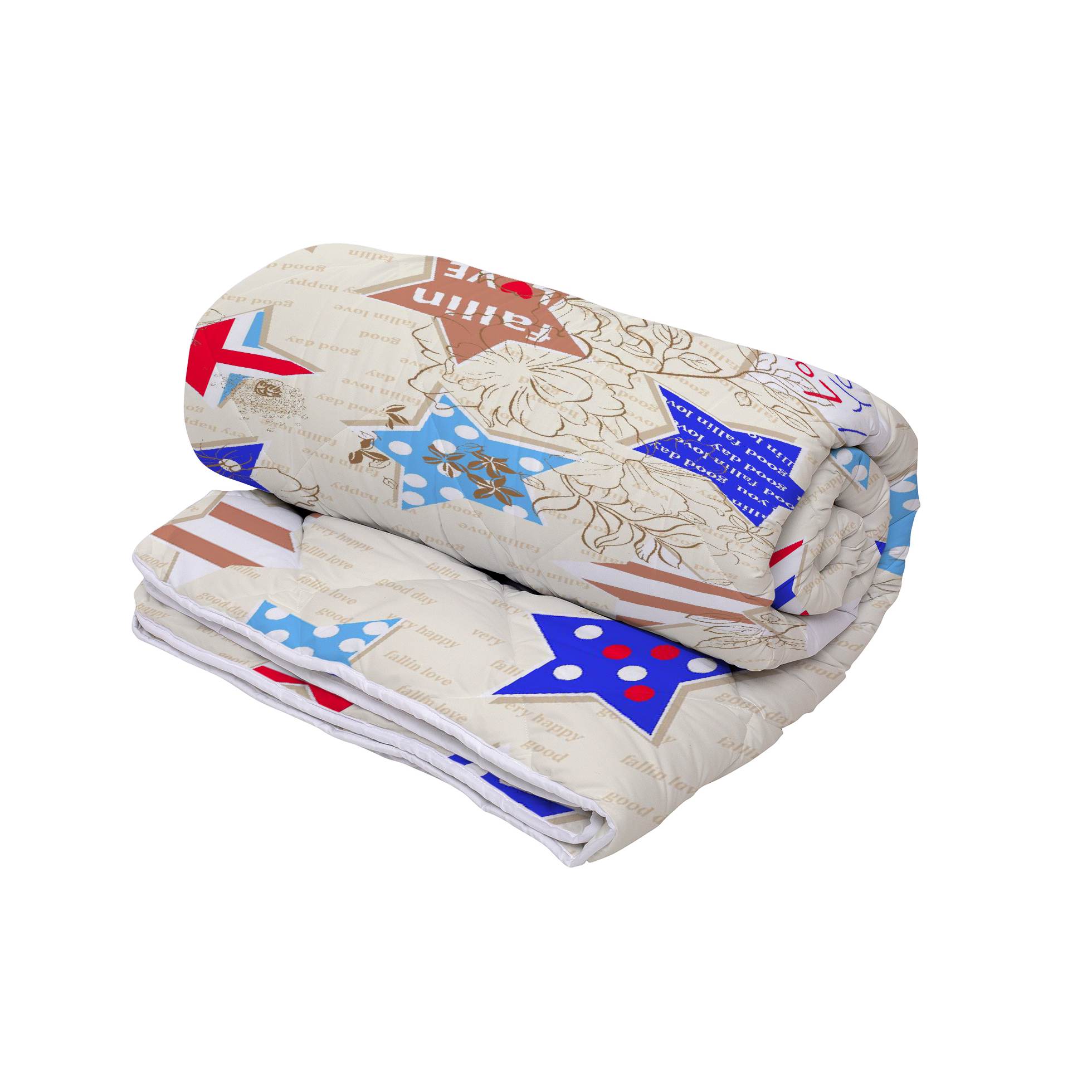 Pilota Alcam Flag Stars microfibra matlasata, 200x220 cm, 250g/mp