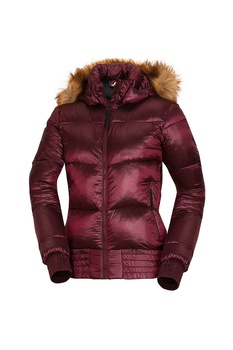 NORTHFINDER, Geaca cu vatelina si gluga detasabila Gretha, Rosu Bordeaux NORTHFINDER, Geaca cu vatelina si gluga detasabila Gretha, Rosu Bordeaux