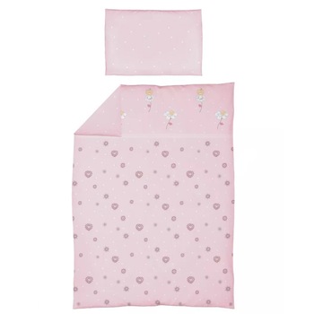 Set lenjerie de pat 2 piese 100 x 135 cm pentru bebelusi Ceba Baby Stokrotki SLPSB-14, Multicolor Set lenjerie de pat 2 piese 100 x 135 cm pentru bebelusi Ceba Baby Stokrotki SLPSB-14, Multicolor