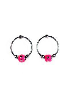 Cercei Hypnotica Argint 925, Pink Cercei Hypnotica Argint 925, Pink