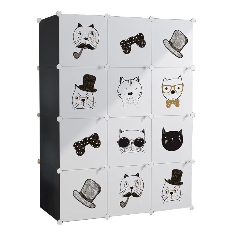 Dulap tip Soldat, Cat Style, 12 Usi, D2664N