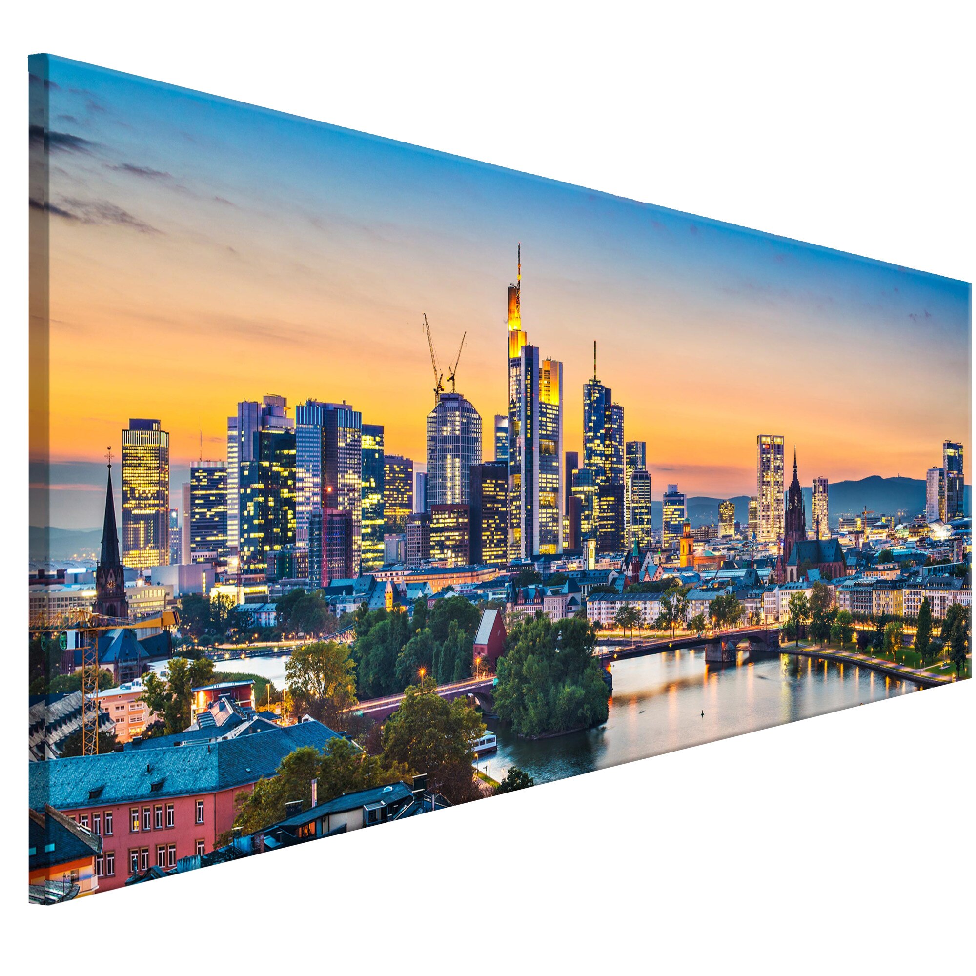 Tablou canvas - Seara la Frankfurt - 150 x 50 cm