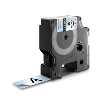 Etichete industriale DYMO 622290 ID1, poliester permanent, 19mm x 5.5m, negru/transparent Etichete industriale DYMO 622290 ID1, poliester permanent, 19mm x 5.5m, negru/transparent