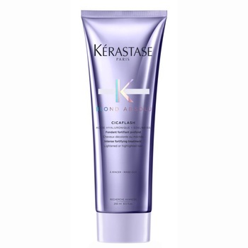 Tratament fortifiant Kerastase Blond Absolu Cicaflash, pentru par decolorat sau cu suvite, 250 ml Tratament fortifiant Kerastase Blond Absolu Cicaflash, pentru par decolorat sau cu suvite, 250 ml