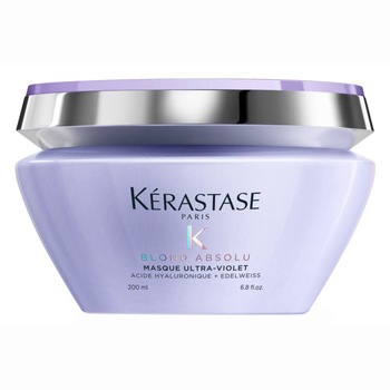 Masca de par Kerastase Blond Absolu Ultra-Violet, pentru neutralizarea tonurilor galbene, 200 ml Masca de par Kerastase Blond Absolu Ultra-Violet, pentru neutralizarea tonurilor galbene, 200 ml