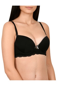 Sutien cu garnitura contrastanta, Lemila, Negru Sutien cu garnitura contrastanta, Lemila, Negru