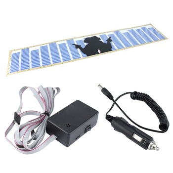 Panou luminos egalizator, auto Gun 70x15 cm, margini autoadezive, pentru luneta, albastru Panou luminos egalizator, auto Gun 70x15 cm, margini autoadezive, pentru luneta, albastru