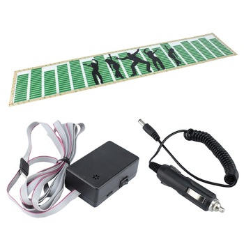 Panou egalizator pentru masina, senzor sunet, invertor, 70x15 cm, verde Panou egalizator pentru masina, senzor sunet, invertor, 70x15 cm, verde