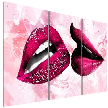 Tablou canvas 3 piese - SopteSte tandru - 90 x 60 cm Tablou canvas 3 piese - SopteSte tandru - 90 x 60 cm