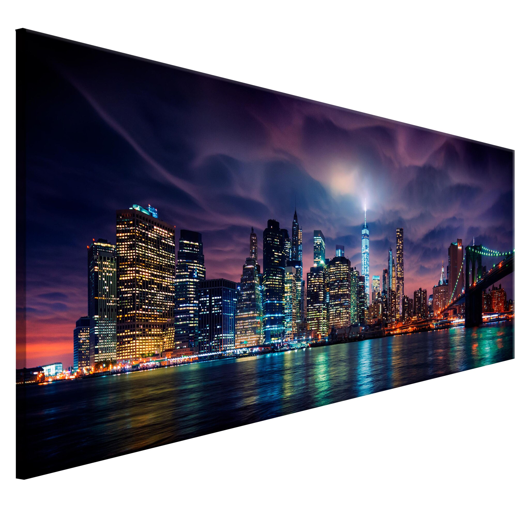 Tablou canvas - New York Dark City - 135 x 45 cm