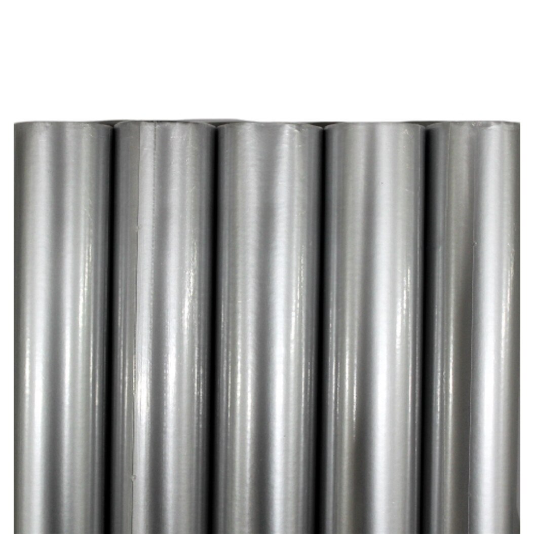 Set 50 bucati, hartie pentru ambalat cadouri, 200x70 cm, Argintiu Uni, Tutocolore