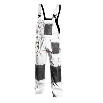 Salopeta de lucru, alb cu negru, marime 56, Neo 81-140-XL Salopeta de lucru, alb cu negru, marime 56, Neo 81-140-XL