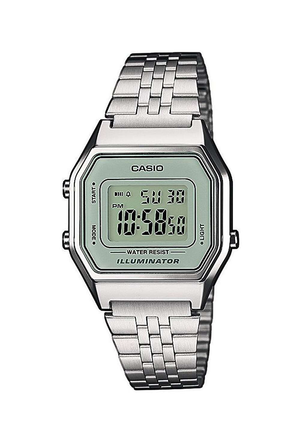 Casio, Ceas dreptunghiular cu bratara metalica, Argintiu