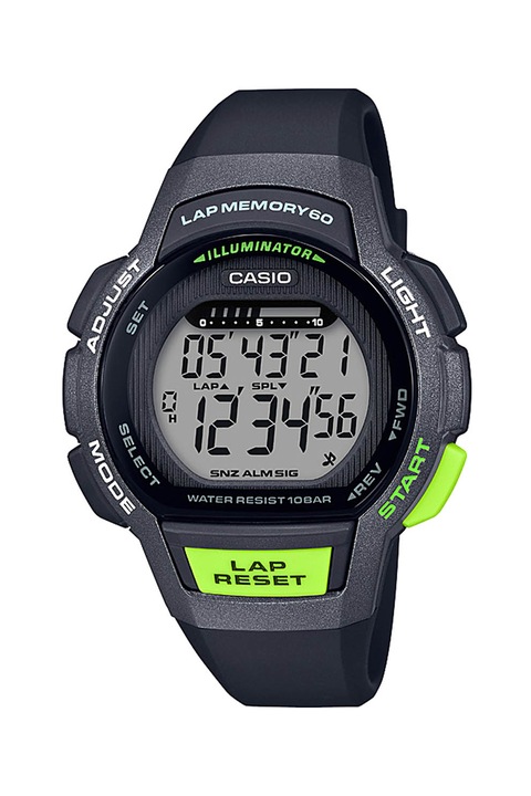 Casio, Ceas cronograf, Negru stins