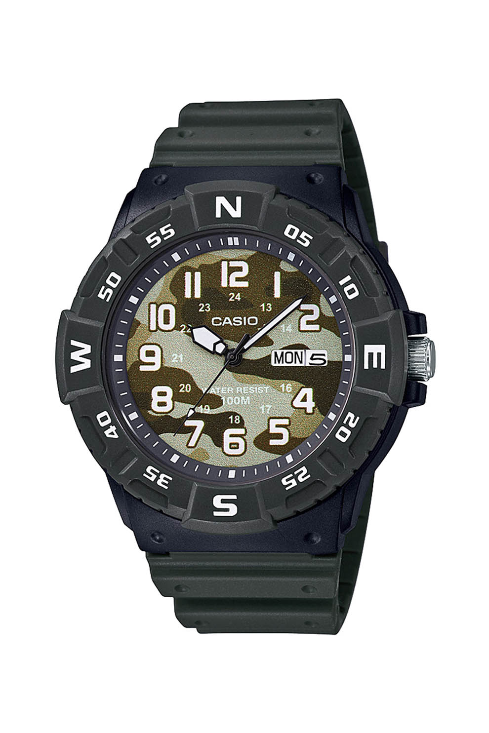 Casio, Ceas cu cadran cu model camuflaj, Verde forest