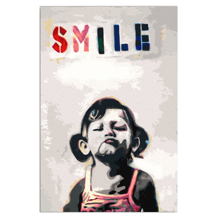 Pictura pe numere - Fetita - 40 x 60 cm