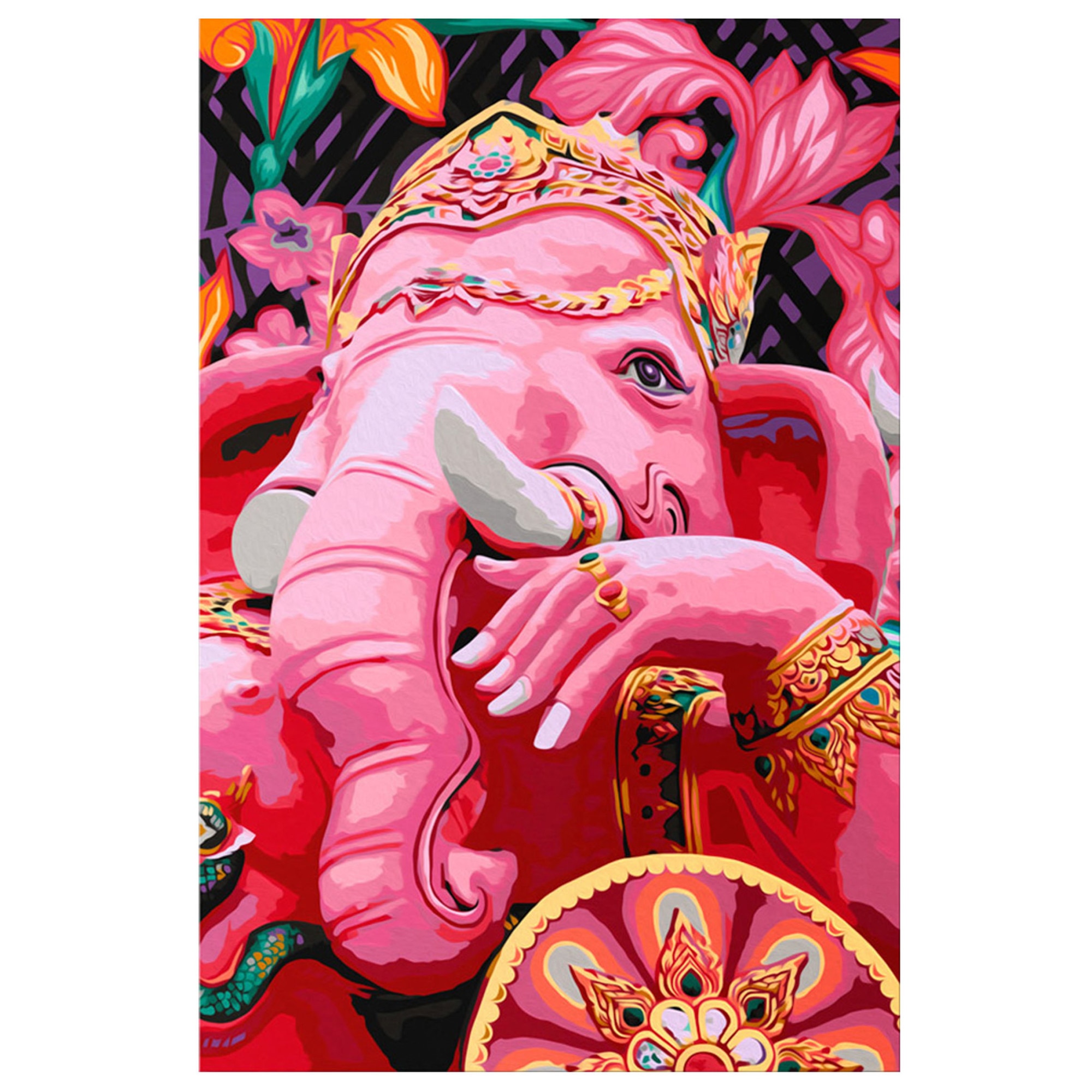 Pictura pe numere - Ganesha - 40 x 60 cm