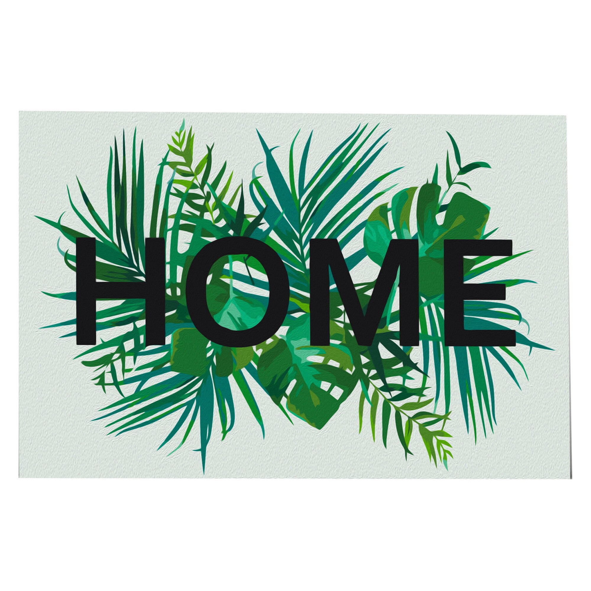 Pictura pe numere - Acasa pe frunze - 60 x 40 cm