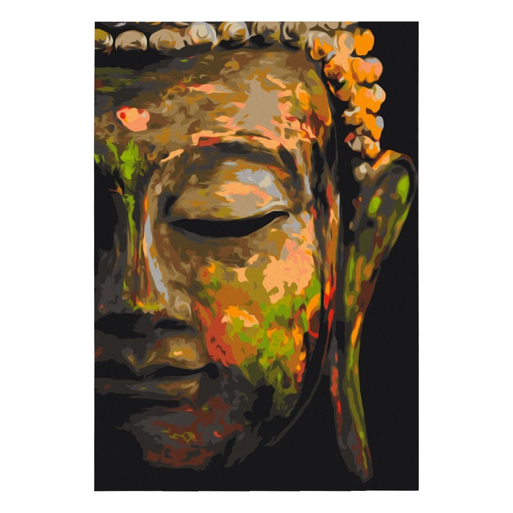 Pictura pe numere - Buddha In Umbra - 40 x 60 cm