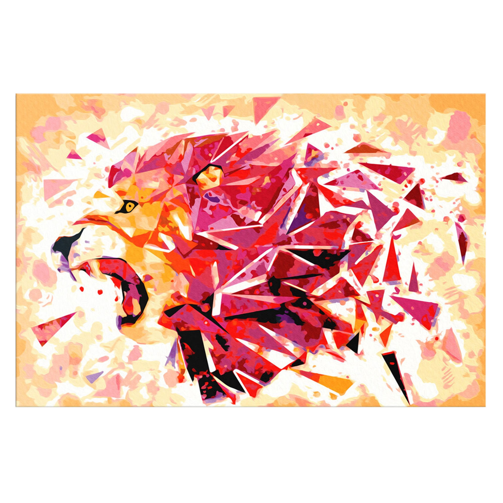 Pictura pe numere - Leu abstract - 60 x 40 cm