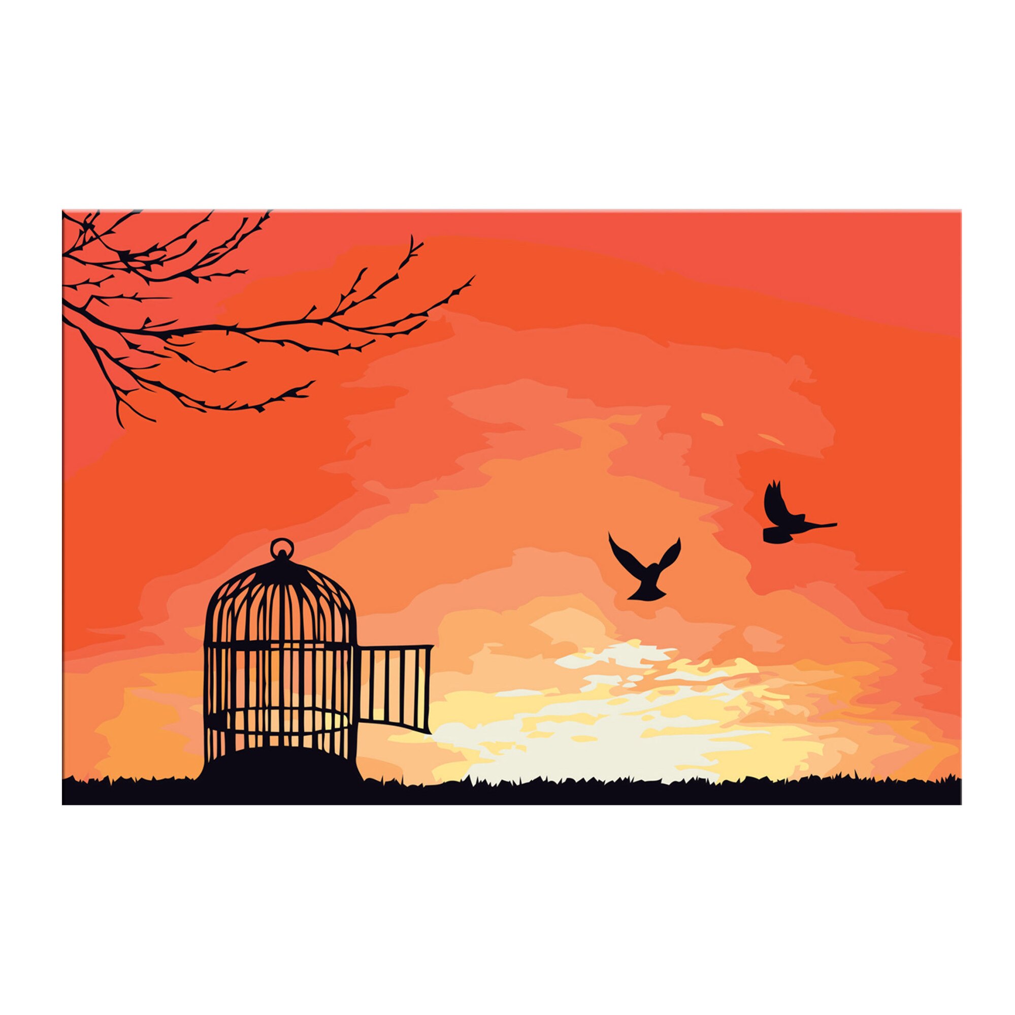 Pictura pe numere - Deschideti cuSca - 60 x 40 cm