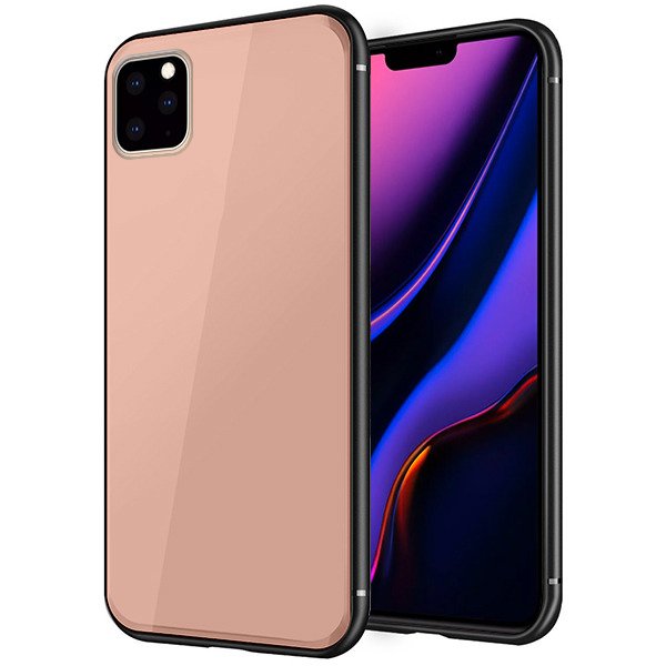 Husa iPhone 11 Pro Glass Roz