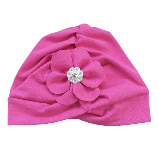 Turban Mic Pitic T70NN cu floare asortata, Ciclamen