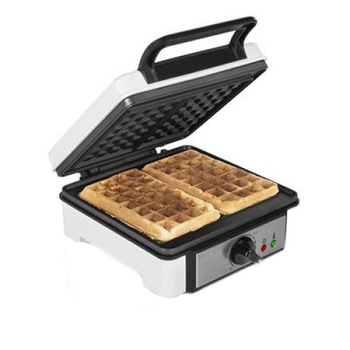 Aparat pentru preparat vafe Princess Waffle 132397, 1200 W, 2 Waffe, Termostat reglabil, Placi Antiaderente, Alb/Negru Aparat pentru preparat vafe Princess Waffle 132397, 1200 W, 2 Waffe, Termostat reglabil, Placi Antiaderente, Alb/Negru