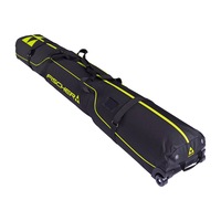 Husa protectie Fischer pentru doua perechi de schiuri Alpine Race Wheels, Negru/Galben, 195cm
