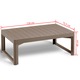 Masa de gradina "Lyon" Keter, cappuccino, 116 x 71,5 x 40-66 cm