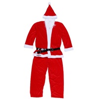 Costum Mos Craciun Flippy® Adult, 5 piese, Catifea