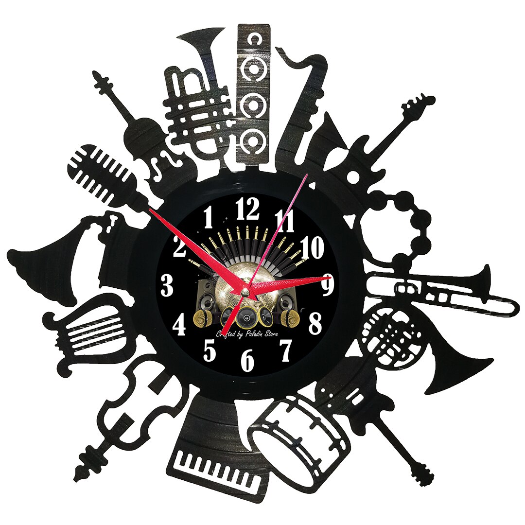 Ceas disc vinil sens invers - Music