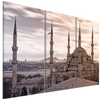 Tablou canvas 3 piese - Inspiratie din Orientul Apropiat - 90 x 60 cm Tablou canvas 3 piese - Inspiratie din Orientul Apropiat - 90 x 60 cm