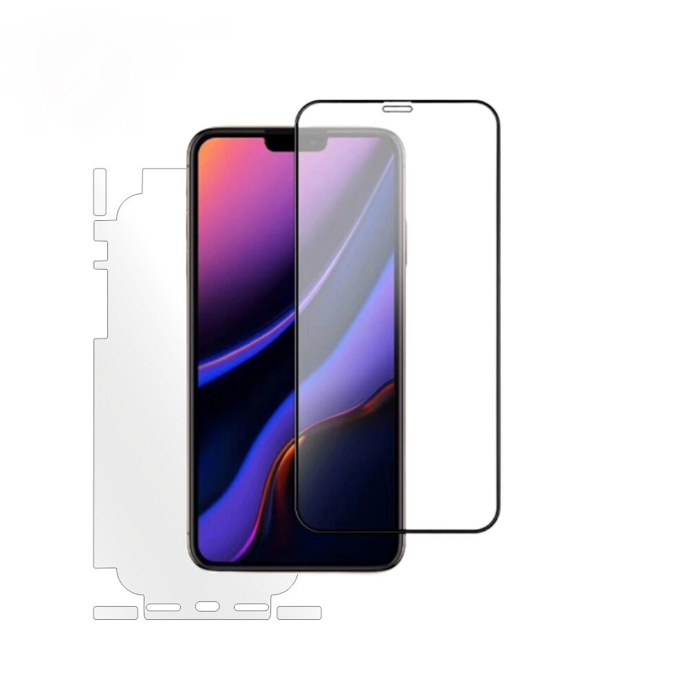 Tempered Glass - Ultra Smart Protection iPhone 11 fulldisplay 3D negru + CADOU folie Clasic Smart Protection spate si laterale