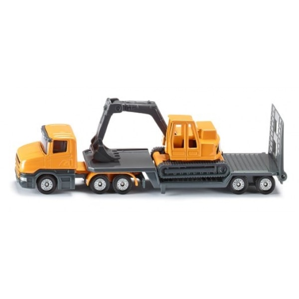Macheta Siku metalica Camion de transportat excavator