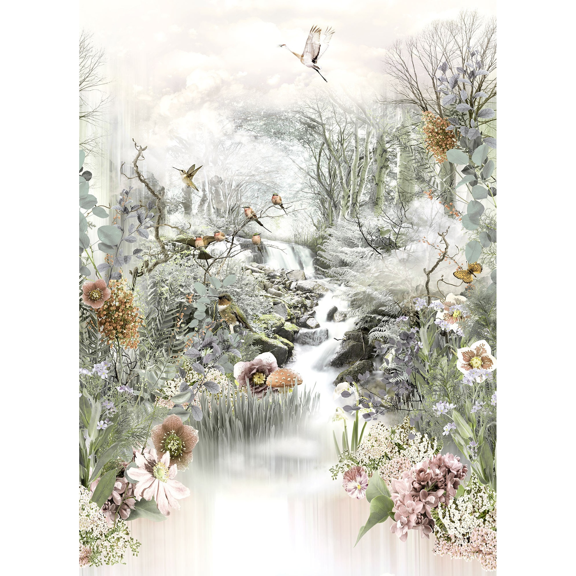 Fototapet Flori, Fable , 4-203, dimensiuni H - 254/ L - 184 , lavabil, usor de montat si de curatat, adeziv inclus