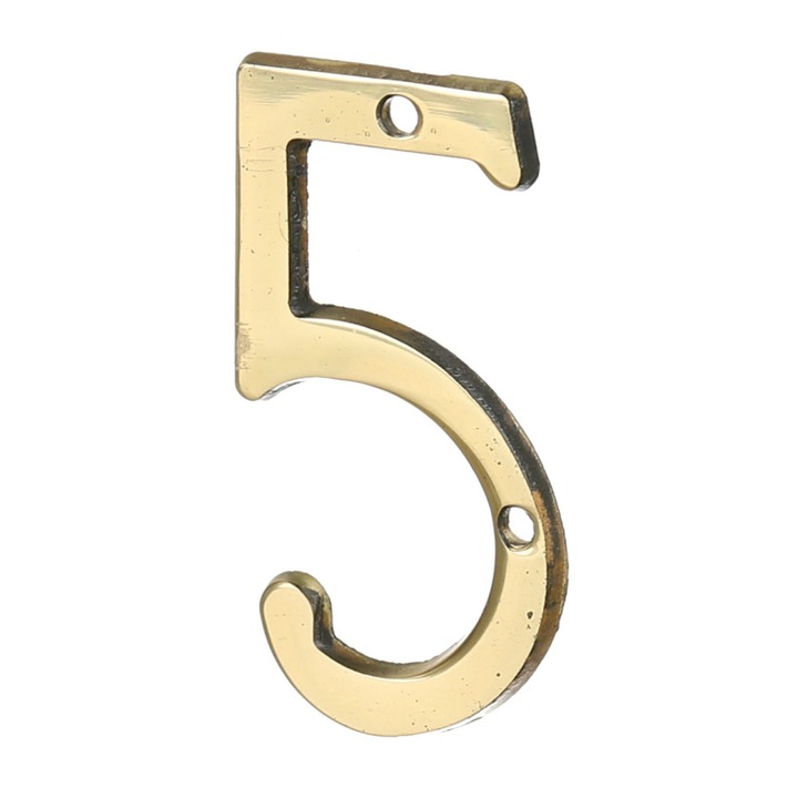 Cifra "5" Din Alama 50 x 35 mm Evotools