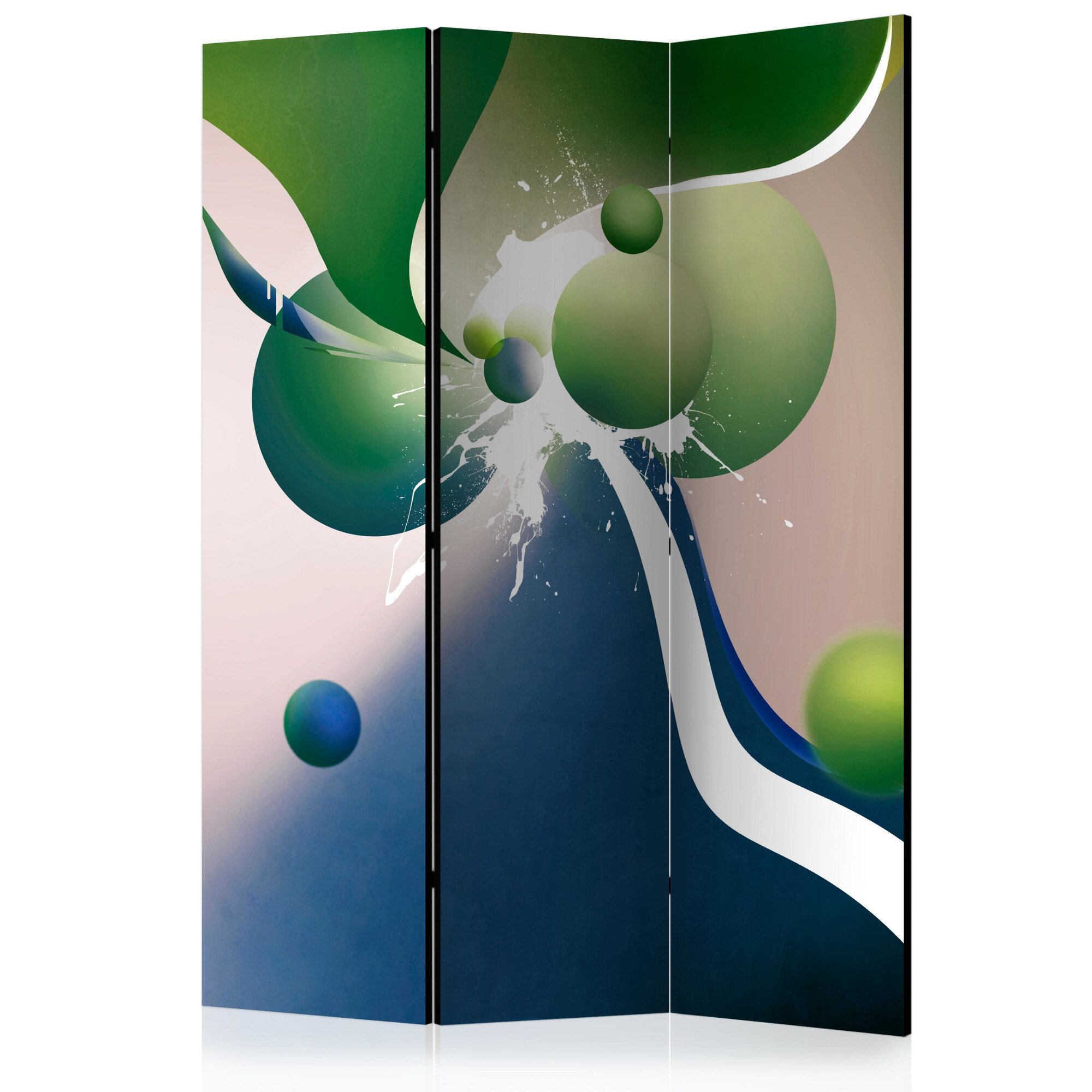 Paravan din 3 parti - Explozie geometrica - 135 x 172 cm