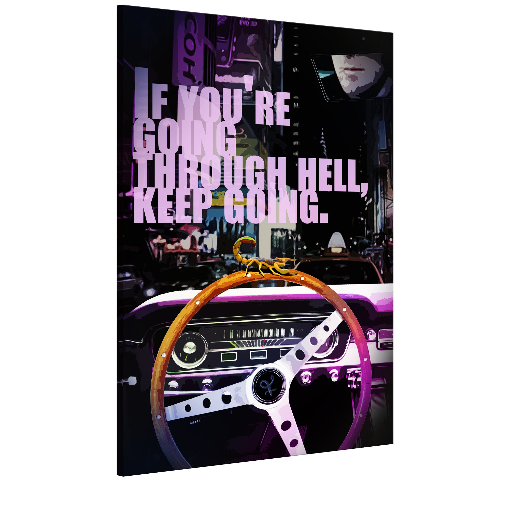 Tablou canvas - Drumul de noapte - 40 x 60 cm