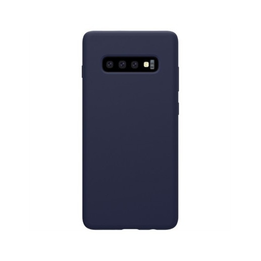 Husa originala X-Level Thin Membrane, silicon, Samsung S10, albastru navy