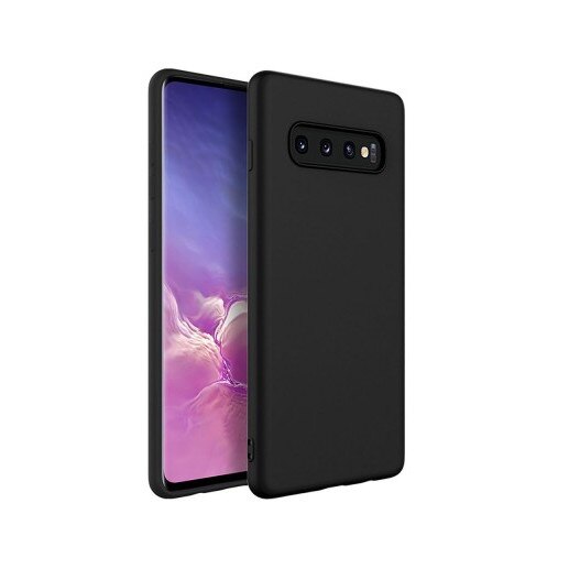 Husa originala X-Level Thin Membrane, silicon, Samsung S10, negru