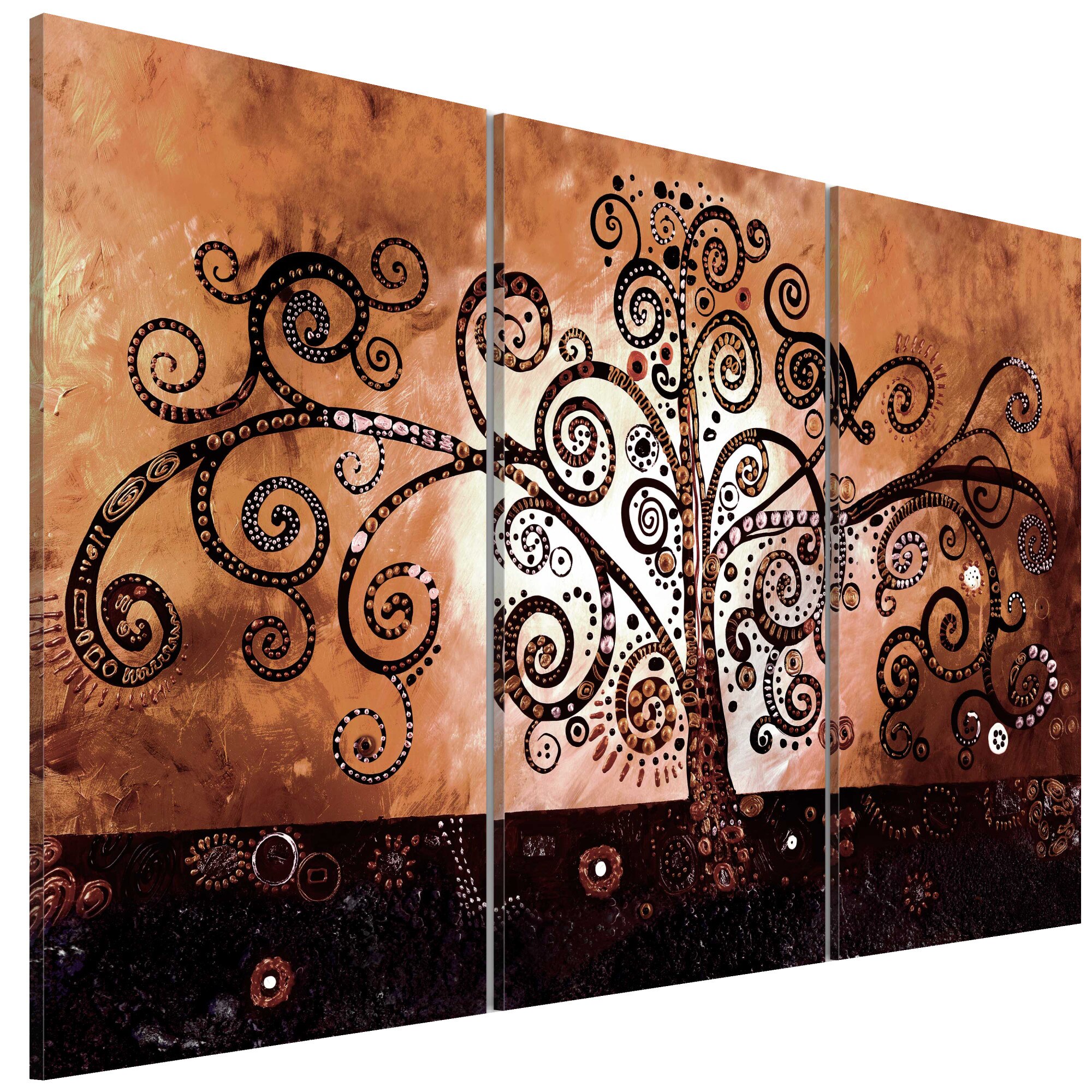 Tablou canvas 3 piese - Magia ciocolatei - 90 x 60 cm