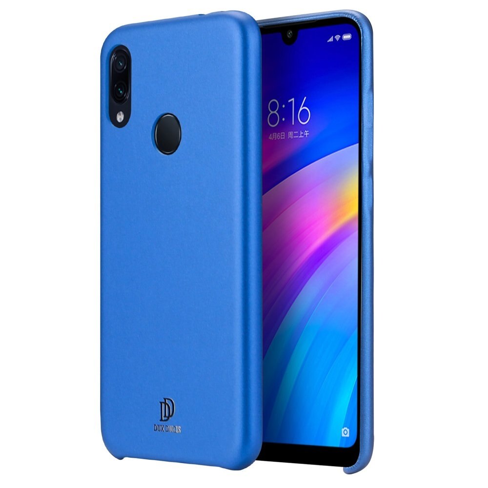 Husa Xiaomi Redmi Note 7, DUX DUCIS, Piele , Albastru